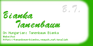 bianka tanenbaum business card